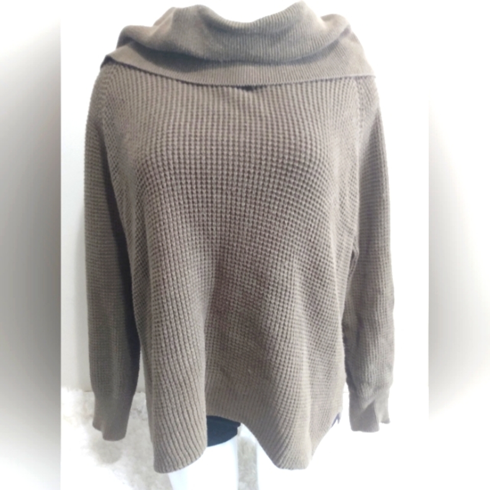 EUC Michael by Michael Kors woman SZ large brown pullover sweater